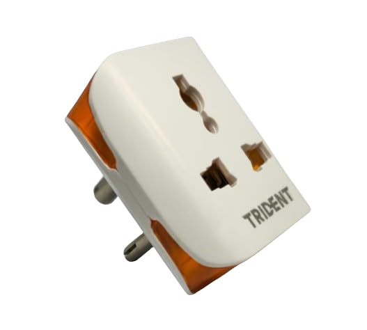 Trident Electric Co.| 3 Pin Multi Plug Socket-Universal Travel Adapter 3 Way Plug Extension for Home Office Travel-6A-250V (2pin/3pin Plug-Pack of 3)-image-24