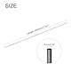 QUARKZMAN Kohlefaserstab, 1mm x 300mm Kohlefaserstange für RC Flugzeug Basteln Drachen Flügelrohr Quadcopter Arm Reparatur Pack mit 12 Stück