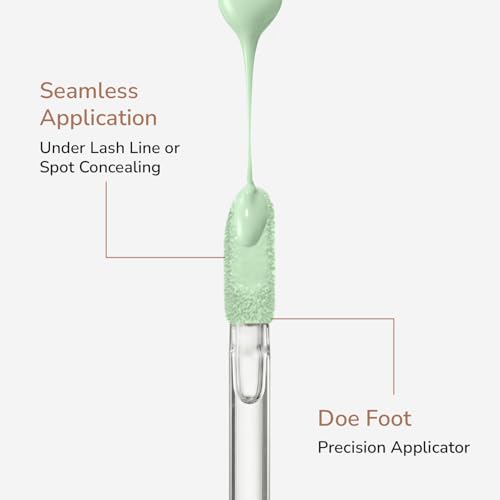 Image of Mila Beaute Built to cover liquid concealer for women with SPF & Hyaluronic acid| Full coverage matte finish concealer for dark circles | Easily blendable & Waterproof formula| Suitable for Indian Skin Tones -Y-111-GREEN CORRECTOR