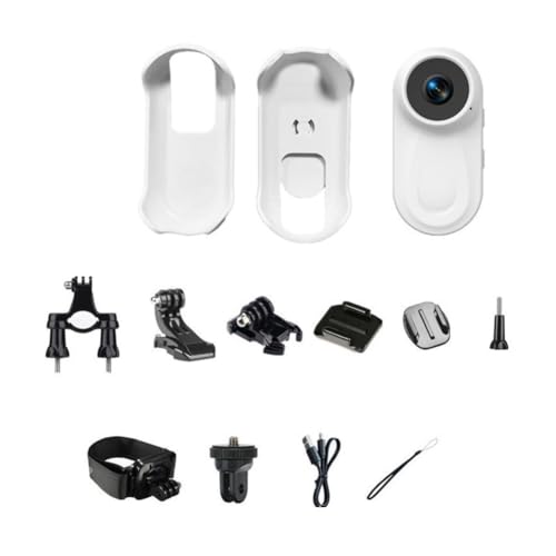 NiuLumea Cámara de acción 1080P con gran angular de 120 grados y batería de 350 mAh, cámara portátil de vlogging y grabación de mascotas, viajes, ciclismo