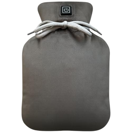 Warmpi Buddy - Infrarot Elektrische Wärmflasche/krug - Kabellos - 2 Seiten warm - Infrarot bis 65°C - Samt - inkl. Warmpi Powerbank (10.000mah) - 3...
