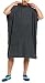 Produktbild Aquarti Damen Herren Badeponcho Frottee Kapuzenhandtuch Umziehhilfe Surf Poncho mit Kapuze, Farbe: Anthrazit, Größe: L/XL