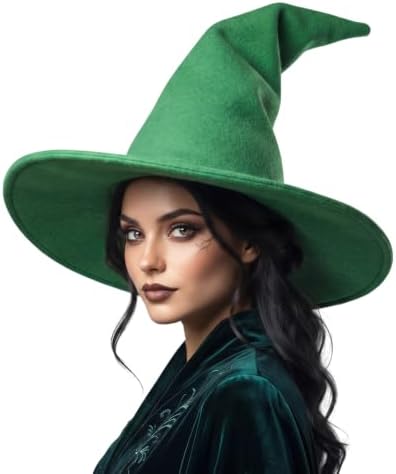Witch Hat, 18IN Wizard Hat Cosplay Accessories for Halloween