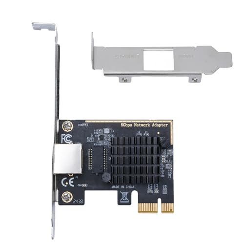 EBTOOLS 5G PCIe Tarjeta de Red, Adaptador Ethernet Gigabit con Chipset RTL8126 para PC de Escritorio, Bracket de Perfil Bajo, Velocidad Adaptativa 2.5G 5Gbps, Compatible con Windows 7, 8, 10, 11 miniatura 6