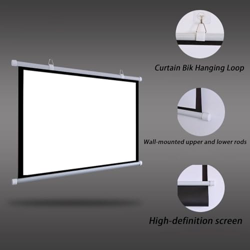 Pantalla de proyector manual UYCVT 40 pulgadas miniatura 3