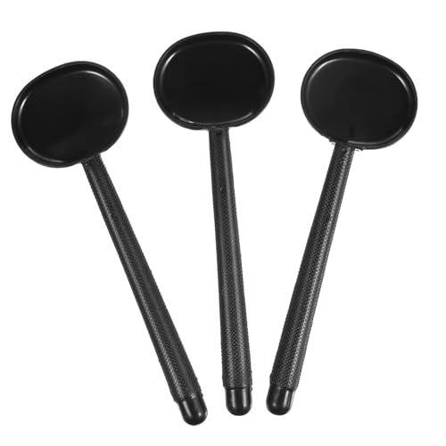Healeved Eye Testing Accessories 3pcs Handheld Eye Occluder Vision Black Abs Plastic
