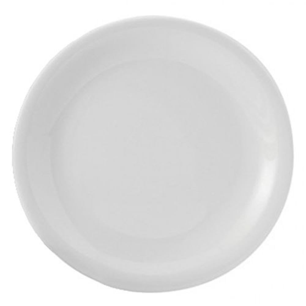 Utopia Titan Lot de 6 assiettes à rebord étroit en porcelaine vitrifiée 28 cm