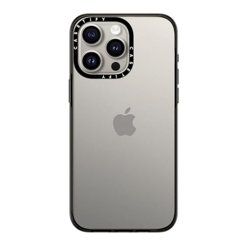 CASETiFY RpNg iPhone 15 Pro Max P[X [MILKi (2x MIL-STD-810G) / 1.2m̗eXgNA] - NA ubN