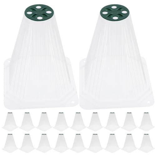 Housse de protection pour semis en cloche PET transparente avec aération