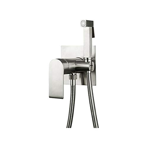 Douche bidet en cuivre massif brossé au design élégant pour robinet mural de salle de bain