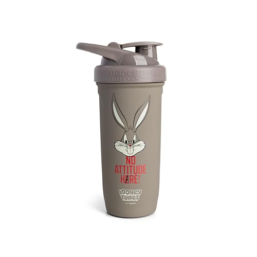 Smartshake Looney Tunes Reforce �X�e�����X�X�`�[�� �v���e�C���V�F�C�J�[�{�g�� - ��f�M���j�Z�b�N�X�W���{�g�� | ���^���V�F�[�J�[�{�g�� - 900ml | 30�I���X - �R��h�~ �X�N�����[�I���W - BPA�t���[ 