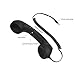 Fumei 3.5mm Retro Telephone Handset Reduce Cell Phone Radiation Mic Speaker Handheld Receiver for Andriod Phone iPhone/iPad (Black)