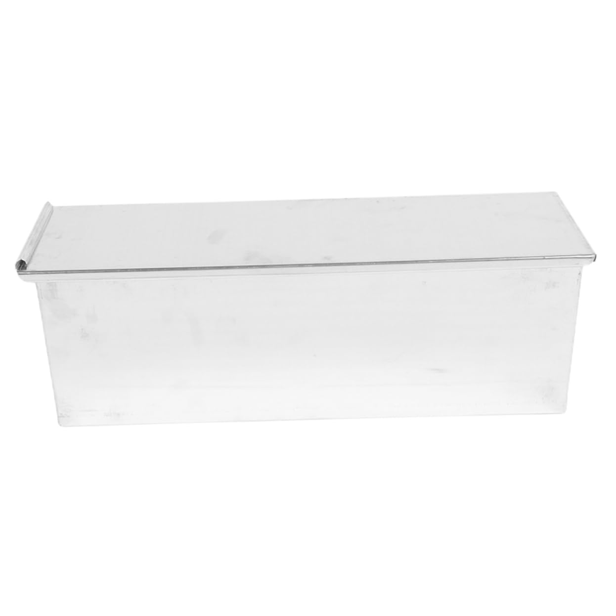 MAGICLULU 2 Piezas caja de tostadas bandeja para hornear pan lata de pan molde para pan tostado moldes de pan pequeños moldes para pan molde para pan con tapa aleación de aluminio Silver