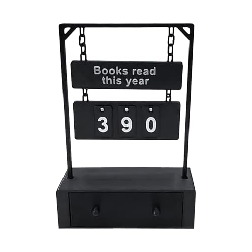 Contador De – Visualización De Libros, Contadores De Mesa, Medidor De Página Compacta | Herramienta De Desafío Del Libro Anual, Para Biblioteca, Dormitorio, Casa, Ec