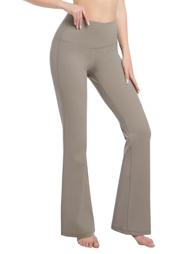 Image of BUBBLELIME Women Out Pockets High Waist Bootlegs Tummy Control Yoga Flared