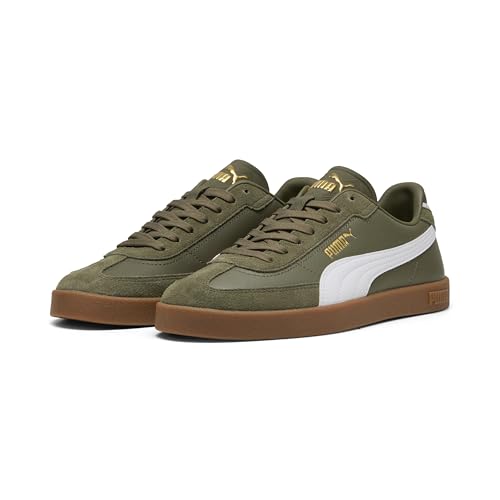 Puma Unisex Club II Era Trainers, Loden Green Puma White, 10