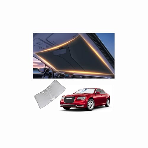 Windshield Sun Shade for Chrysler 300C Front Window Shades Cover for 2010-2025 300C Windshield Sun...