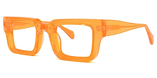 Image of VOOGLAM Rectangle Blue Light Blocking Glasses for Women Men Anti UV Eyestrain Eyewear Cherie