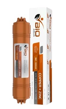 Copper + Zinc with B12 Alkaline Filter, 8 Inch, Dia-2 Inch, up to 15 LPH Flow Rate, pH 9.5-12 Pack of 1 (B0DGLG95R2) Amazon Price History, Amazon Price Tracker