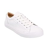 Taos Footwear Women's Plim Soul Lux White Leather Sneaker 8.5 M