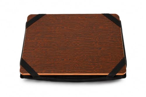 Image of Lap Board for Study | Home | Dining | Office | Laptop | Computer Desk | Reading & Writing | Multi-Purpose | Made in India | (WENGE, Cushion PAD 14X18 WENGE)