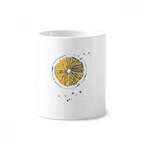 Porte-brosse à dents citron en céramique blanche DIYthinker tasse 350ml