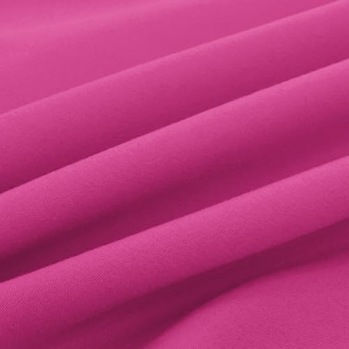 Image of Elegant Comfort Luxury Ultra-Soft 2-Piece Pillowcase Set 1500 Thread Count Egyptian Quality Microfiber Double Brushed-100% Hypoallergenic-Wrinkle Resistant, California King, Hot Pink