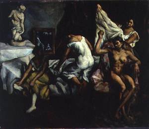 Peinture à l'huile Reproductions de Models 1916 Vilmos Perlrott-Csaba Toile Art 36x48
