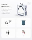 SHOKZ OpenMove Wireless Headphones, [England Athletics Recommended] Bluetooth Bone Conduction Sports Headset with Mic, 6 Hour Playtime & IP55 Waterproof for Running Workout Cycling (Grey) - 11