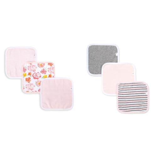 Image of Burt's Bees Baby Washcloths, Absorbent Knit Terry, Super Soft 100% Organic Cotton Bundle