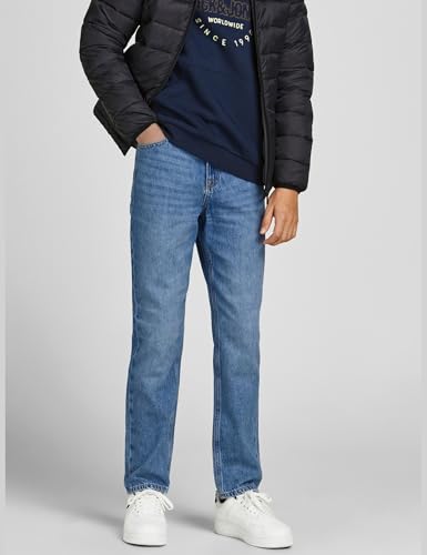 JACK&JONES JUNIOR Fille Jjiclark Jjoriginal Na 023 Noos Jnr Jeans, Bleu Denim, 134 EU