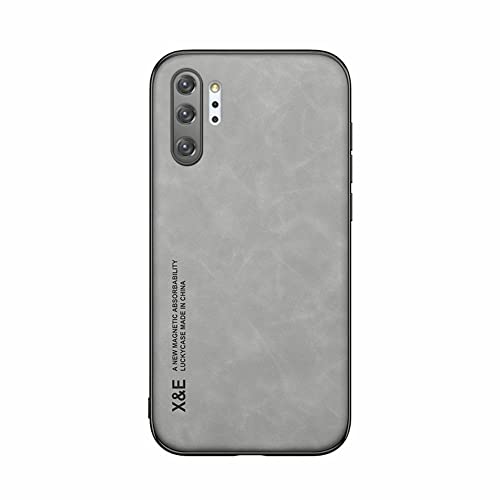 Kepuch Silklike ケース 対応 Samsung Galaxy Note 10+ カバー ビルトインメタルプレート対応 Samsung Galaxy Note 10+ - 灰