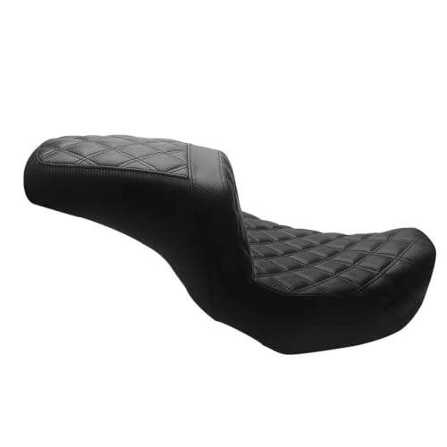 Sillín Motocicleta Dyna Low Rider y Wide Glide Asiento de Doble Altura con Acabado Premium