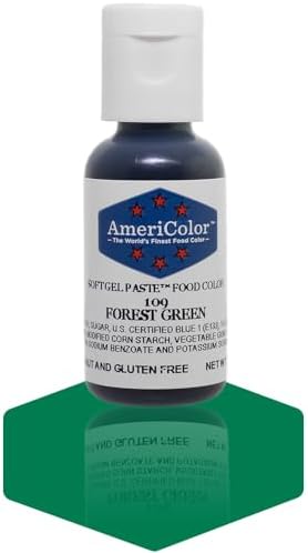 AmeriColor, Forest Green, .75 Ounce Bottle, Soft Gel Paste Food Color