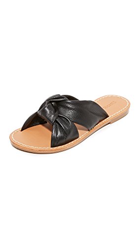 Soludos Women's Knotted Slide Sandal Flat, Black, 5 B Us #TOP4