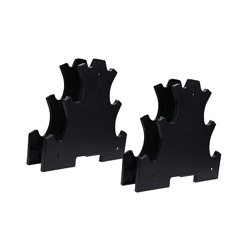 BESTonZON 2Piezas Soporte de Mancuernas Portátil y Práctico Estante para Gimnasio Casa Soporte para Mancuernas Simple y Funcional Accesorio para Fitness