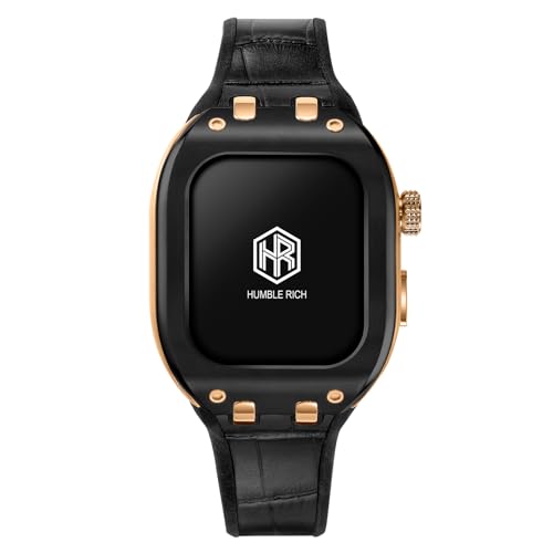 [HUMBLE RICH] ユニセックス 腕時計 Watch ハンブルリッチ CLASSIC クラシック WBB0289-009 Apple Watch ケース 9/8/7対応 - IPcoating WBB0289-009 41mm ブラック文字盤 ステンレススチール（ブラックＩＰ） [並行輸入品]