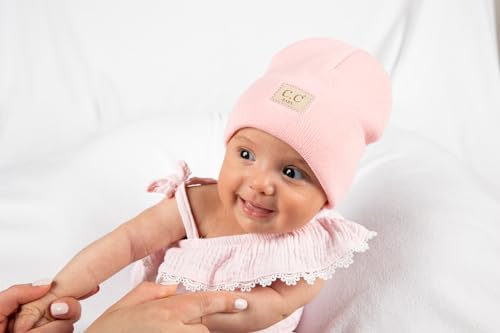 Image of Funky Junque Adorable Newborn Baby Smiley Face Beanie - Soft Knit Winter Hat with Premium Suede Patch