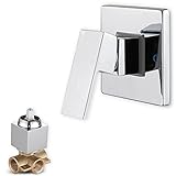 Single-Function Shower Handle Valve Trim Kit Shower Valves Chrome Wall Mount Brass Faucet Shower Rou