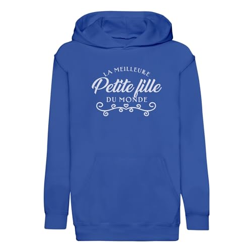 Hoodie enfant premium La Meilleure Petite Fille du Monde en textile de qualité supérieure