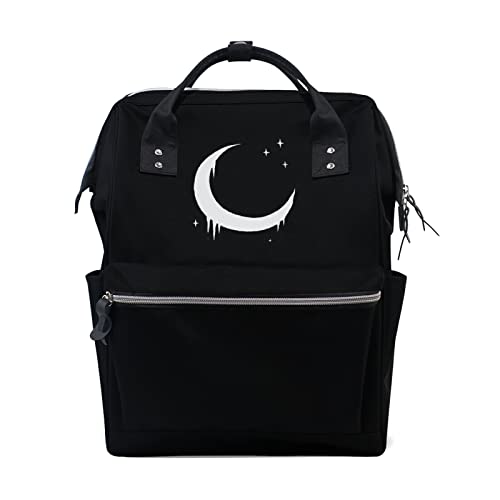 Image of Moon Gothic Diaper Bag Travel Backpack - Large Baby Nappy Bag Multi-Function Organizer for Mom Dad Women Men
