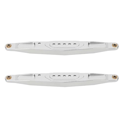 RCAWD Aluminum Rear Lower Trailing Arms LOS234003 for 1-10 Losi Baja Rey Hammer Rey U4 Upgrade Parts (Silver)