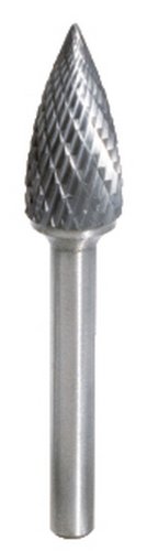 KS Tools 515.3255 Carbide Rotary Burrs SPG Pointed Arch, 12 mm