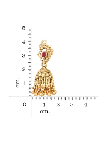 Image of BEVOGUE Exquisite Necklace Set for Women Stylish | Temple Jewellery Set for Women in Choker Style | South Indian Jewellery Set Traditional | Perfect Gifts for Woman