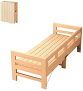 Amazon.co.jp: Jiza 木製折りたたみ式ベッド 幼児用ベビーベッド