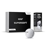 Kvv 2-Piece White Golf Balls, High Performance Golf Ball For Distance Super Soft, One Dozen (White)
