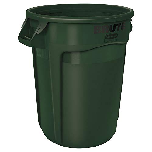 Caneca de basura Rubbermaid 32 galones verde oscuro
