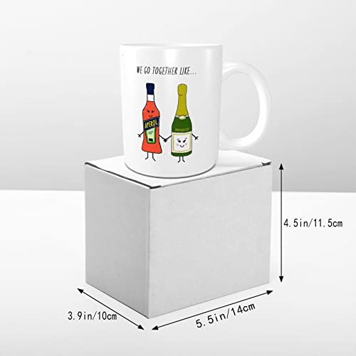 Aperol Spritz - Taza de amistad, diseño con texto en inglés «We Go Together, regalo para amigos, cumpleaños de mejor… - Imagen 6
