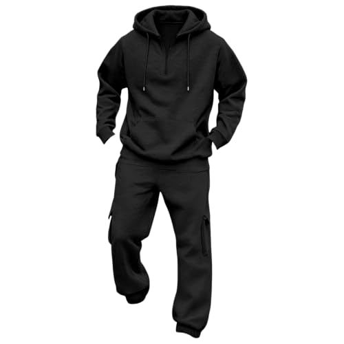 Men Track Suits 2 Piece Set Jogger And Hoodie Fall Sweatsuit Sweatpants Set - image 5