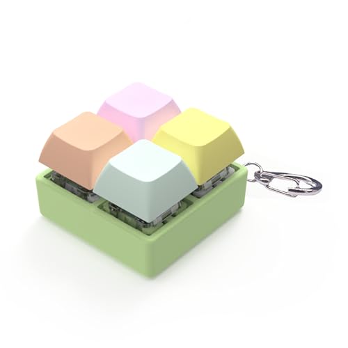 Herramienta de prueba de interruptor de teclado, interruptor de teclado con luz LED, llavero, juguete, 4 llaves, 1 unidad